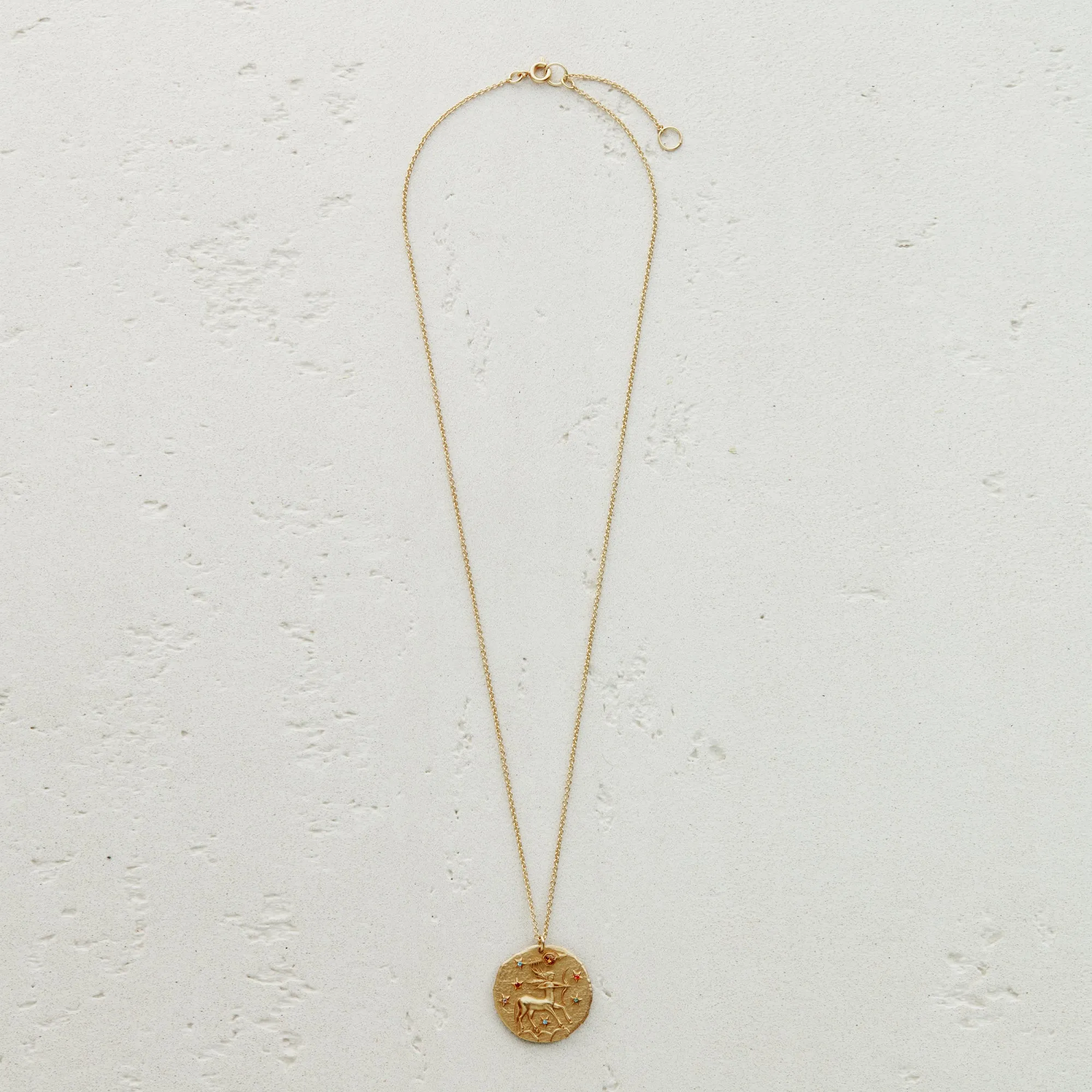 Constellation Sagittarius Zodiac Sign Pendant Necklace