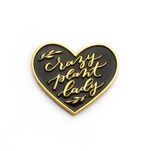 Crazy Plant Lady Lapel Pin