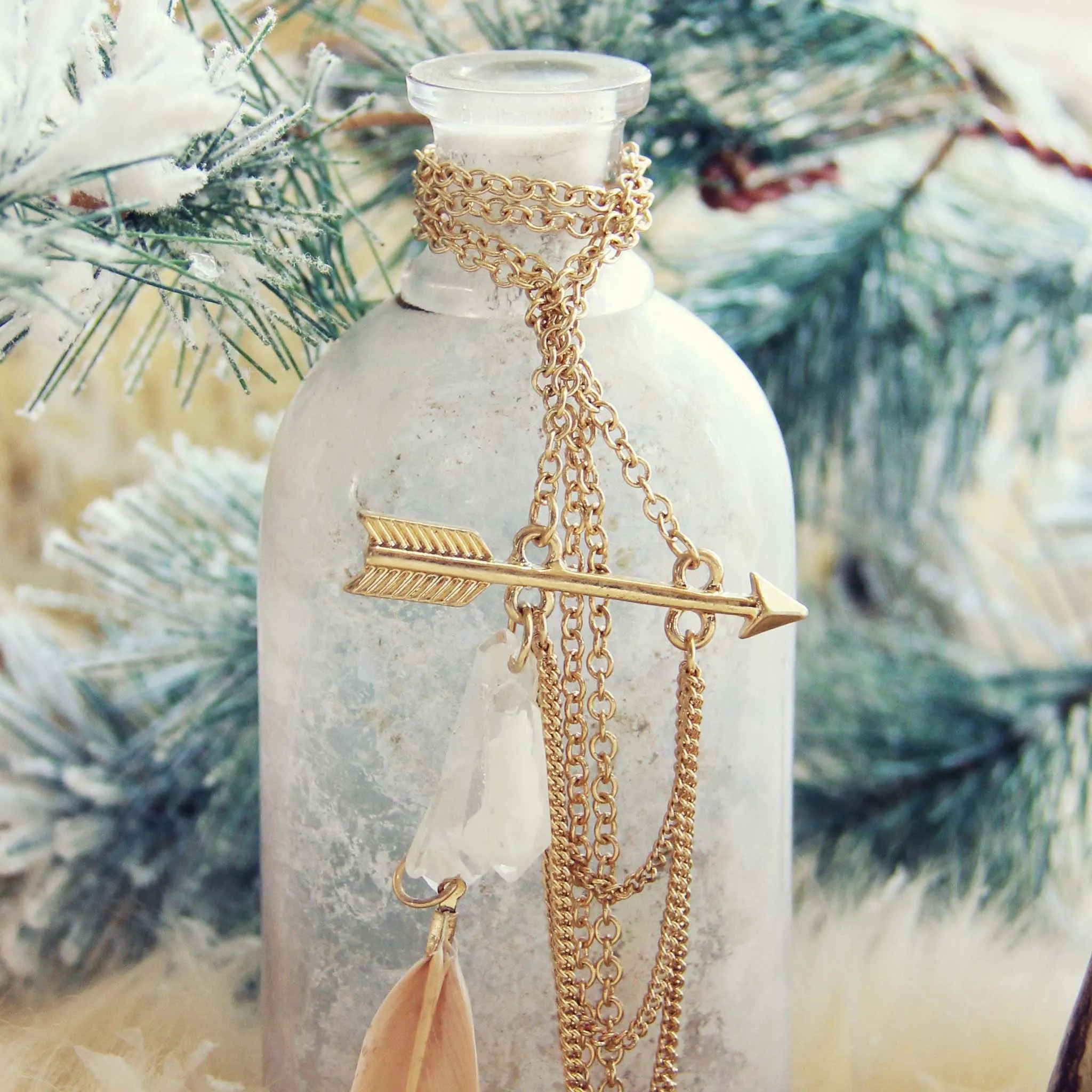 Crystal Arrow Necklace