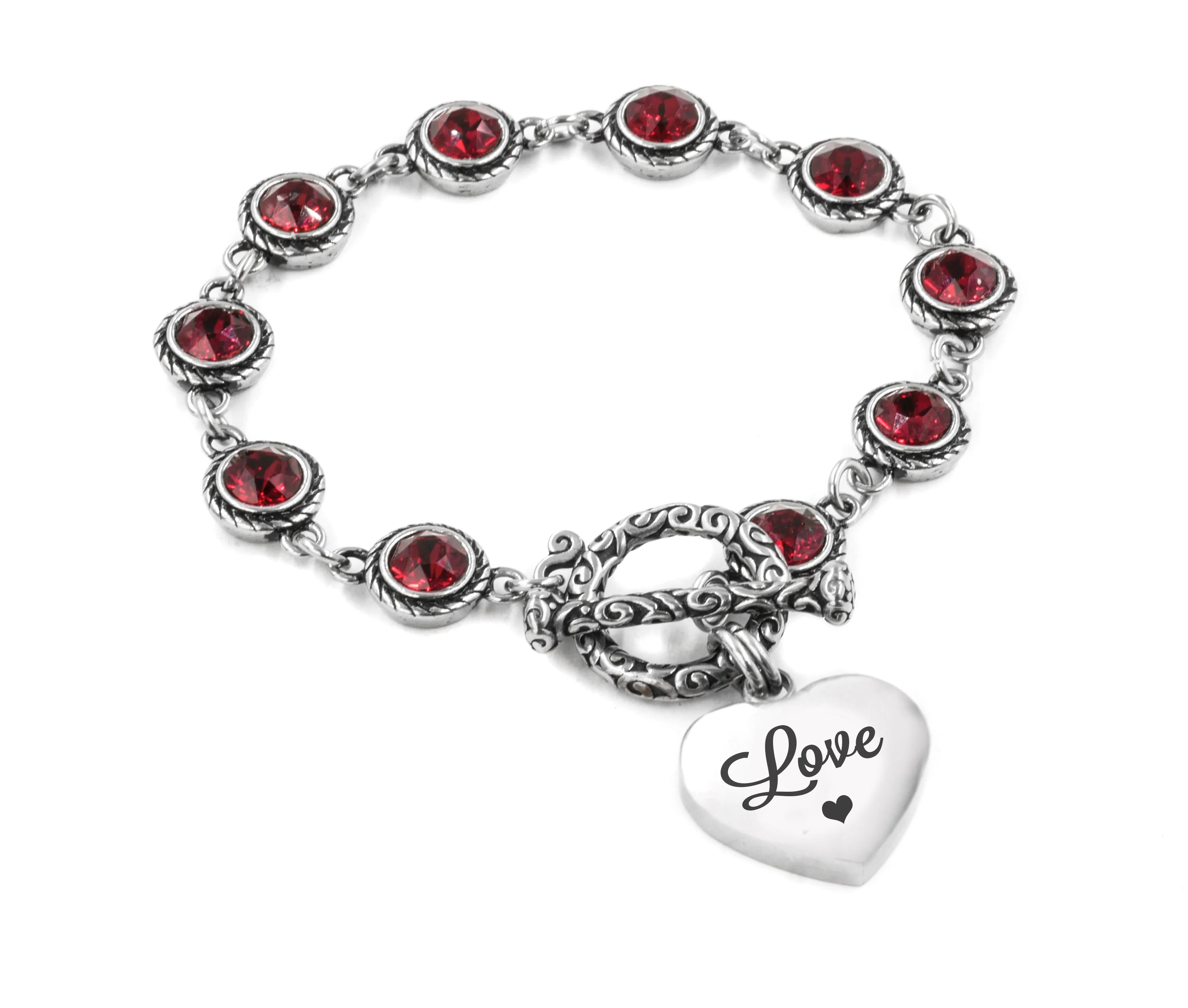 Crystal Heart Bracelet