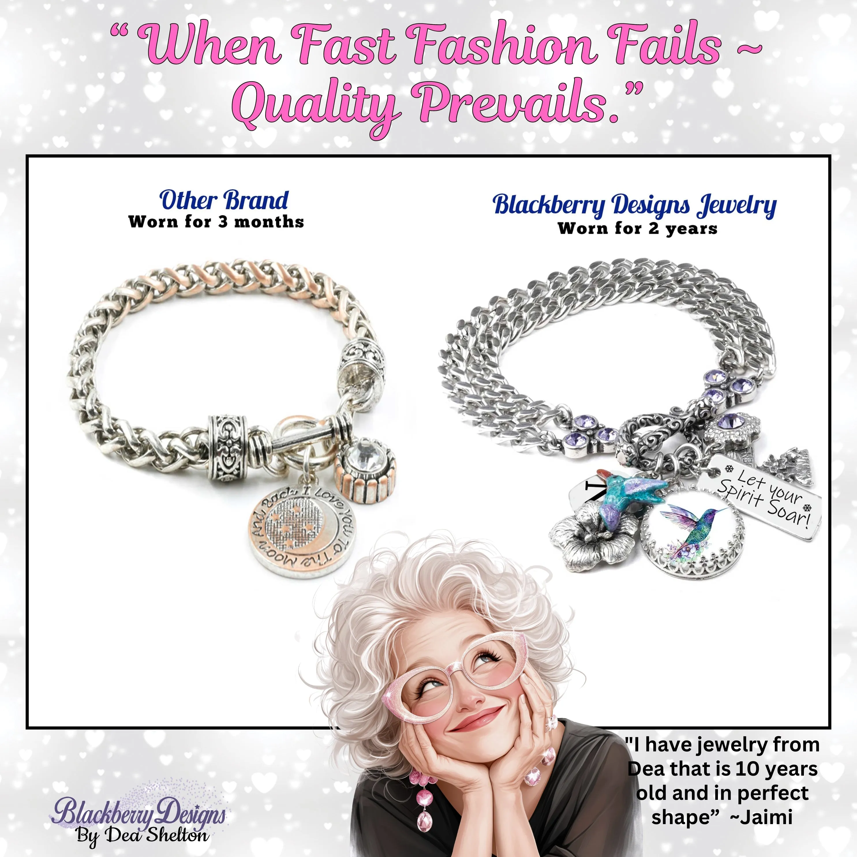 Crystal Heart Bracelet