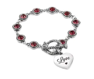 Crystal Heart Bracelet