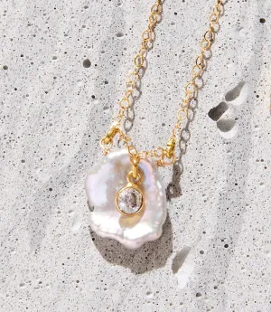 Crystal Pearl Necklace