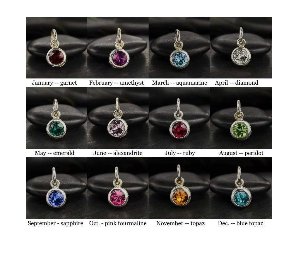 Custom Initial Necklace, Birthstone Jewelry, Personalized Gift for Mom