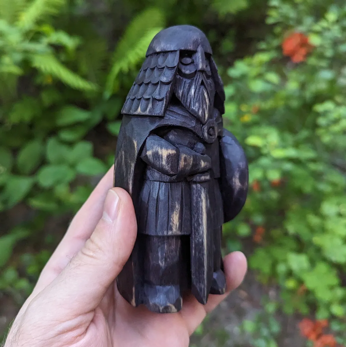 Danish Viking wooden figurine