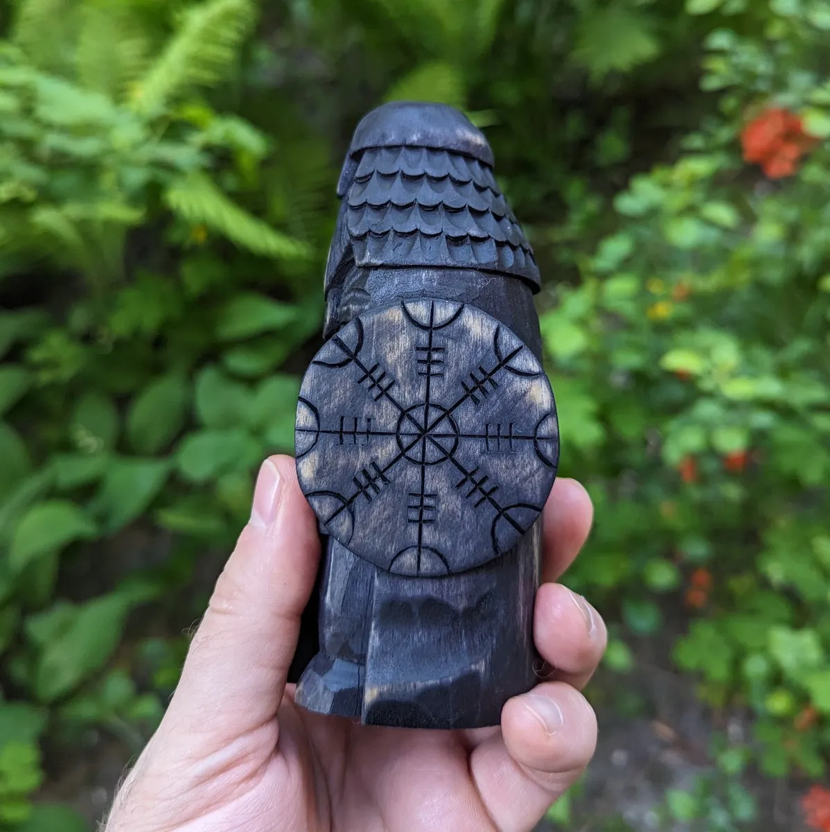 Danish Viking wooden figurine