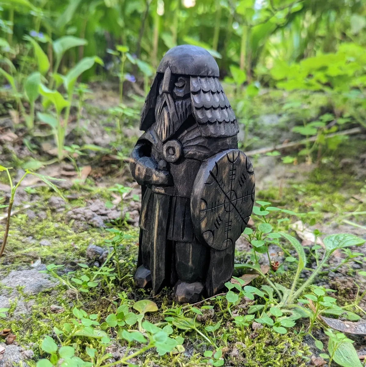 Danish Viking wooden figurine