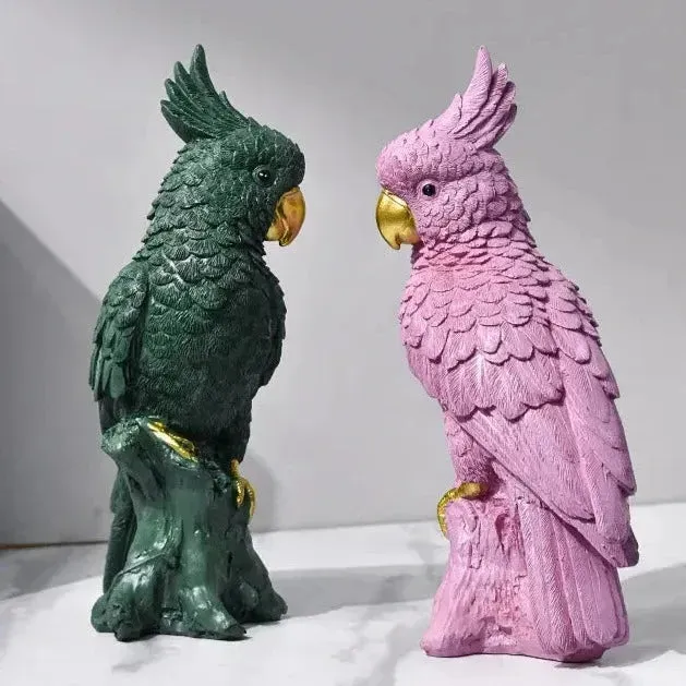 Decorative Exotic Parrot Figurine