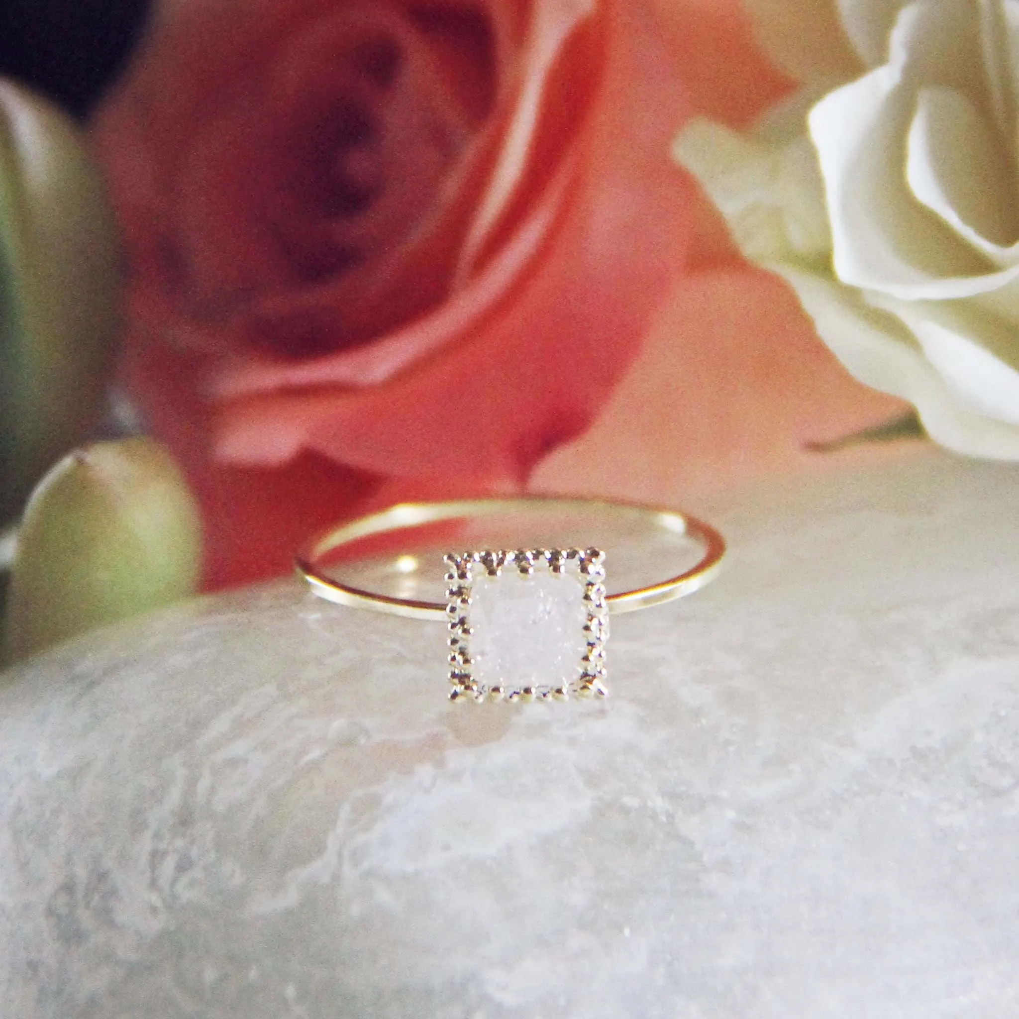 Desert Shard Ring in Crystal