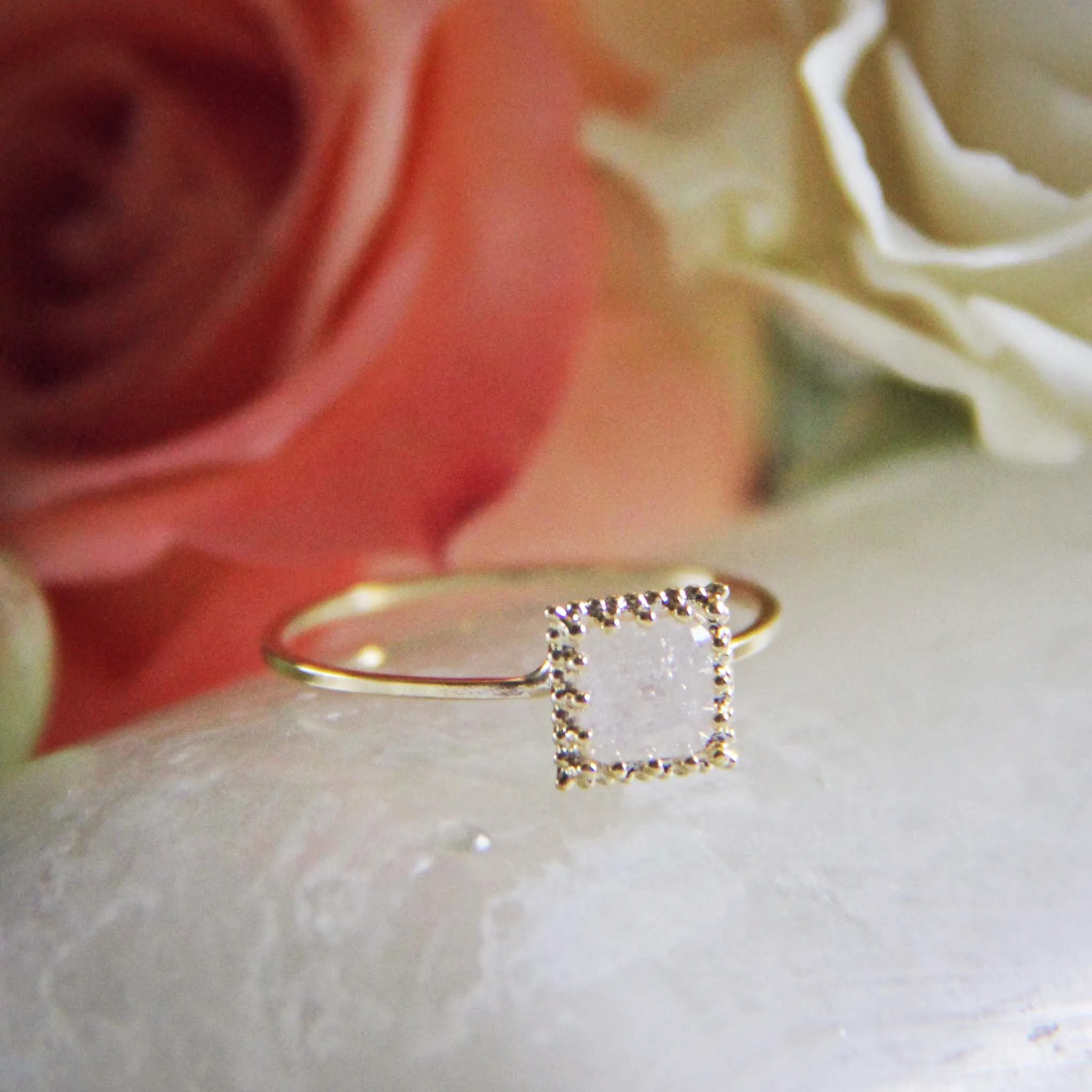 Desert Shard Ring in Crystal