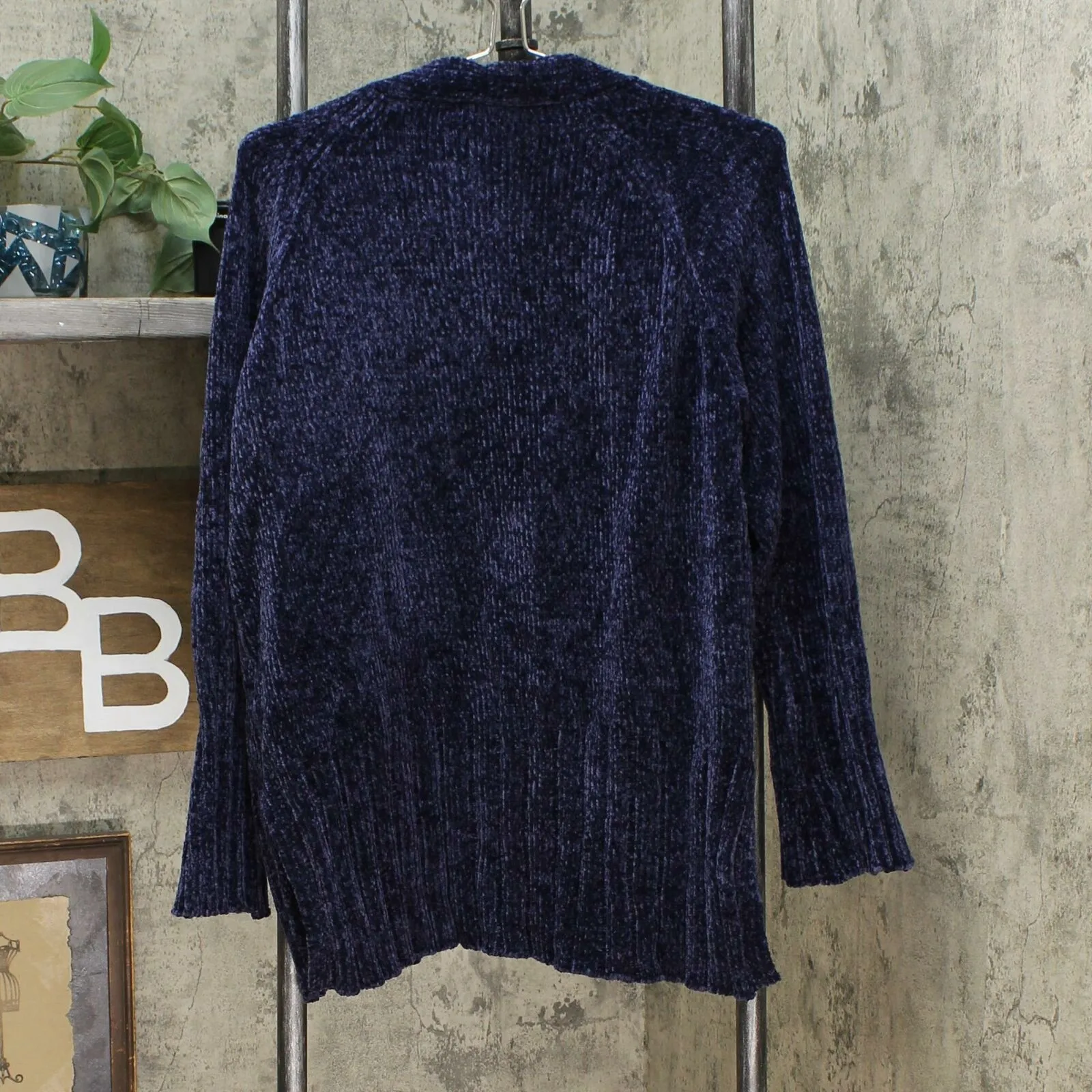 DG2 by Diane Gilman Women's Heathered Chenille Cardigan Sweater