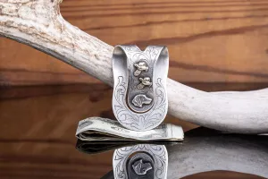 Dog & Flying Quail Big Bend Money Clip