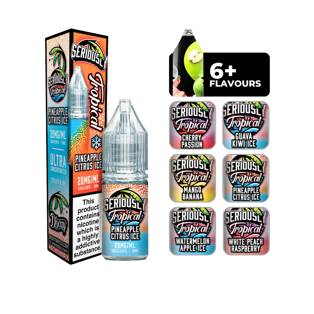 Doozy Seriously Tropical Pineapple Citrus Ice Nic Salt E-liquid