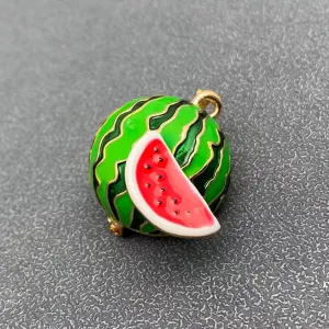 Enamel Watermelon Brooch