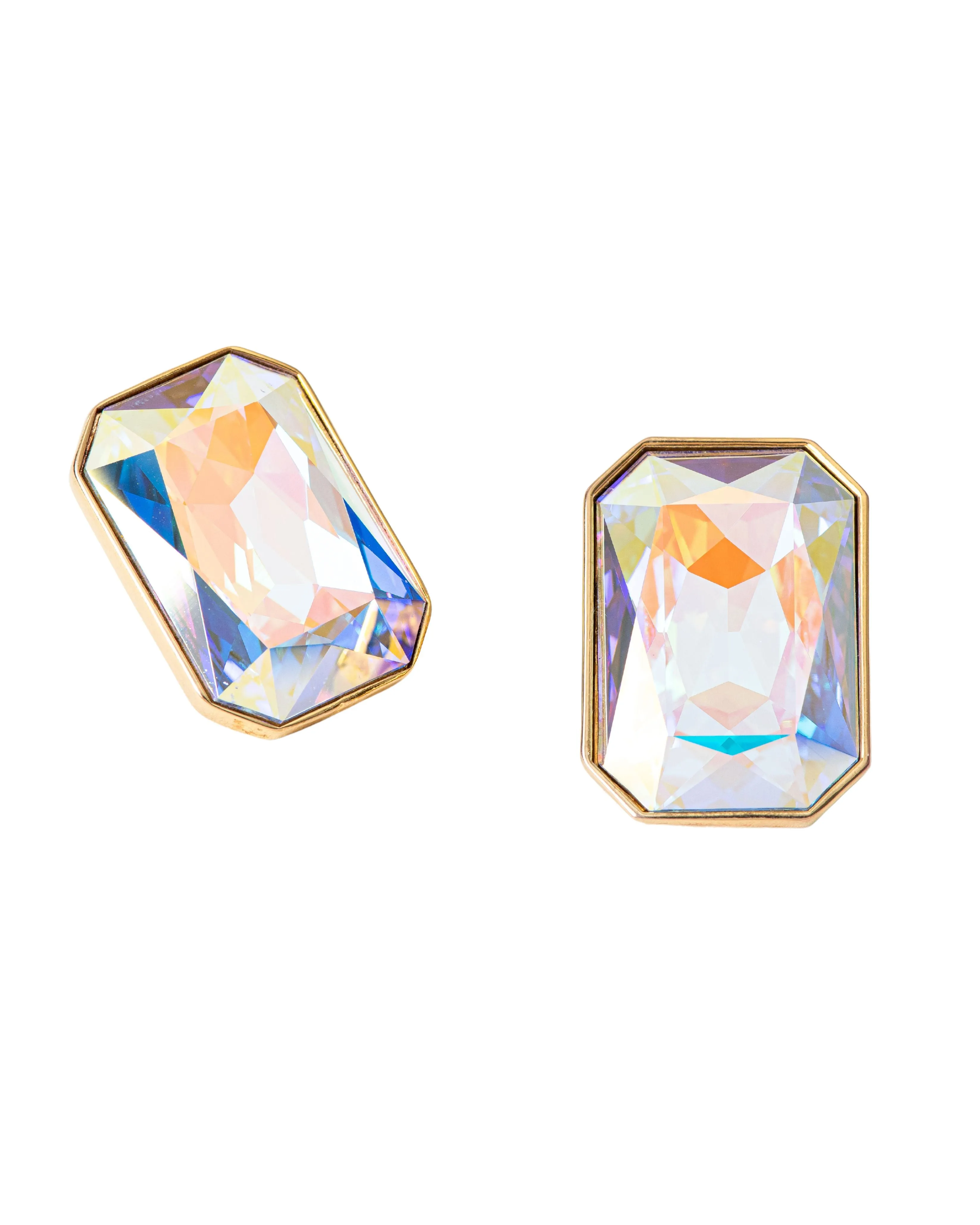 Fashion Jewelry-18k Gold Plated-Earring-Radiance Crystal Cocktail-Multi-VOYCE1048-Fashion Edit Voyce