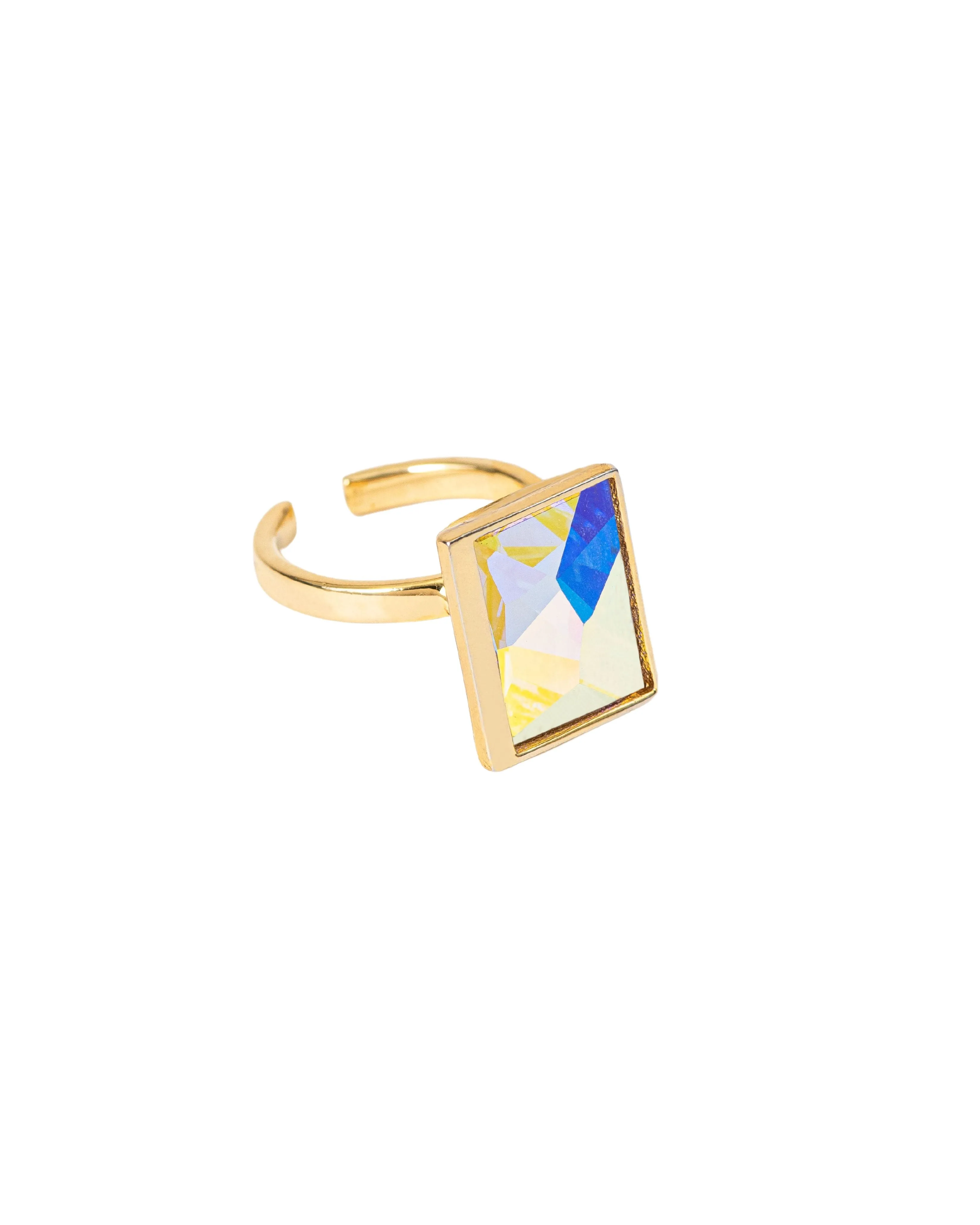 Fashion Jewelry-18k Gold Plated-Ring-Sirius Crystal-Multi-VOYCE1001-Fashion Edit Voyce