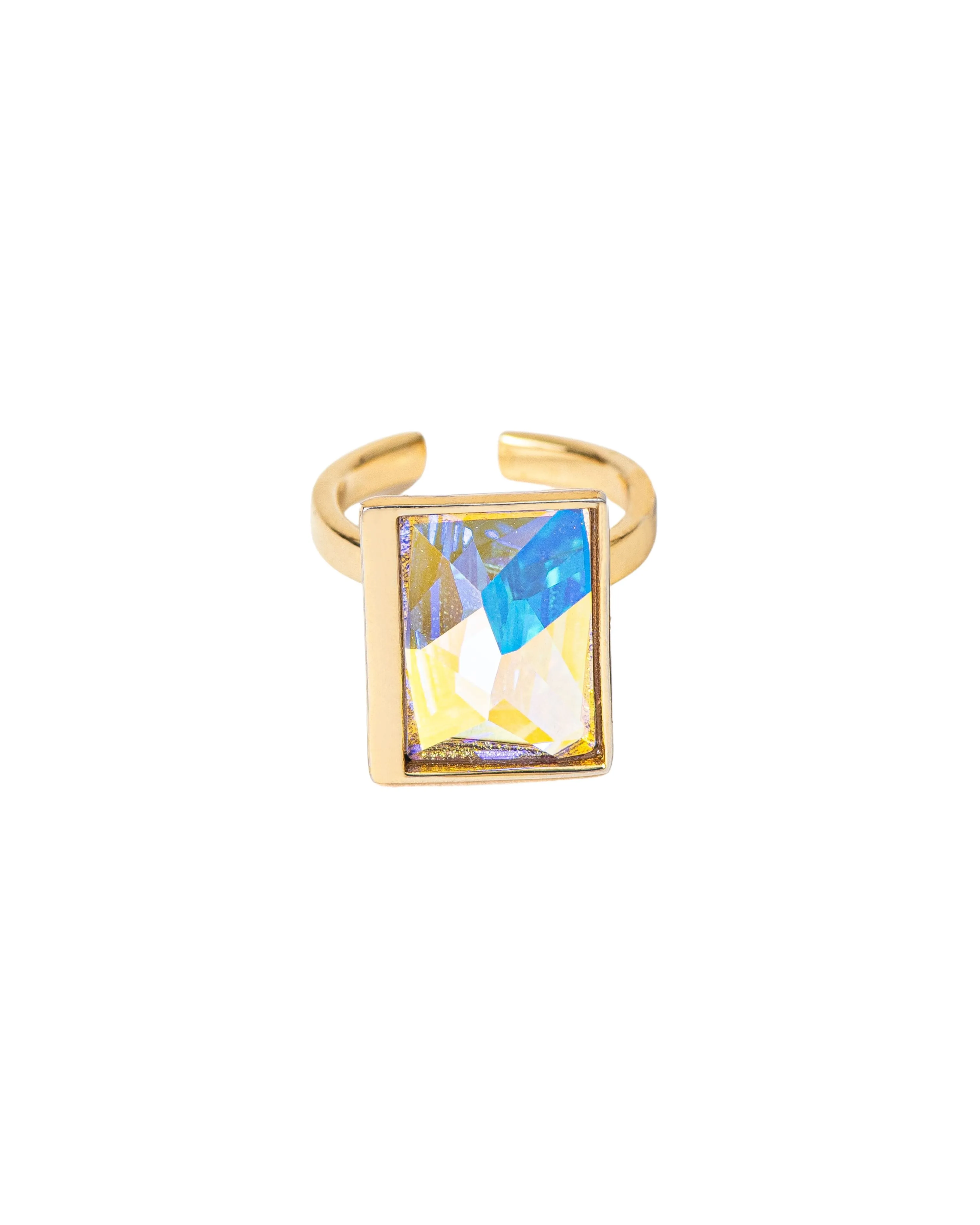 Fashion Jewelry-18k Gold Plated-Ring-Sirius Crystal-Multi-VOYCE1001-Fashion Edit Voyce