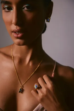 Fashion Jewelry-18k Gold Plated-Ring-Sirius Crystal-Multi-VOYCE1001-Fashion Edit Voyce