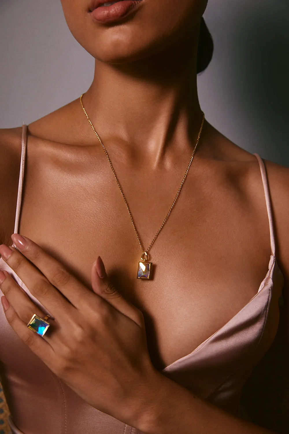 Fashion Jewelry-18k Gold Plated-Ring-Sirius Crystal-Multi-VOYCE1001-Fashion Edit Voyce