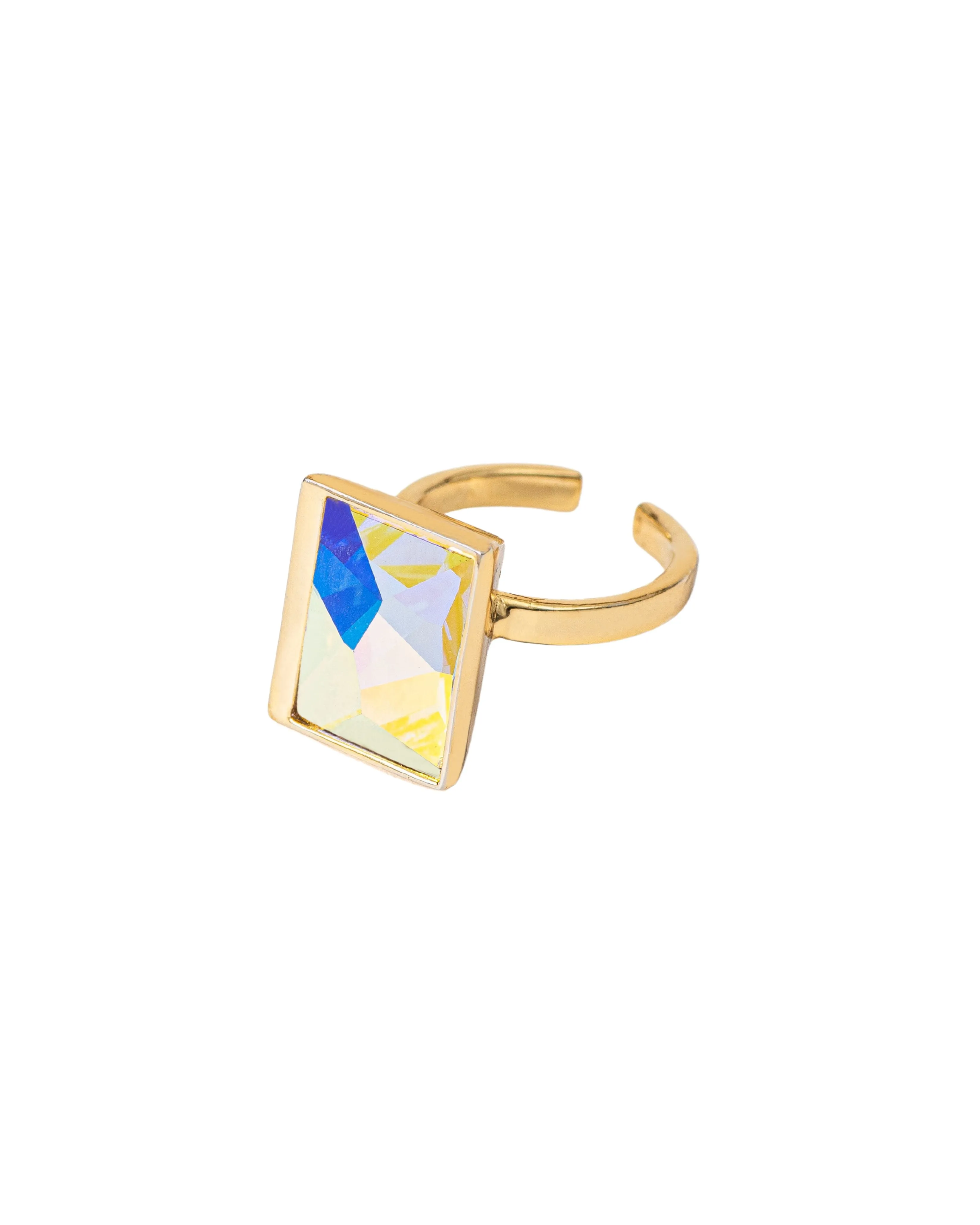Fashion Jewelry-18k Gold Plated-Ring-Sirius Crystal-Multi-VOYCE1001-Fashion Edit Voyce