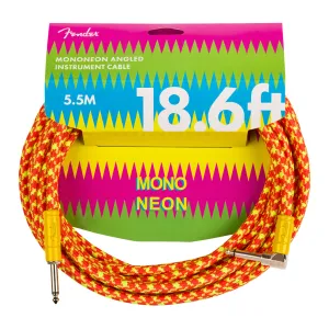Fender MonoNeon Instrument Cable, 18.6', Orange