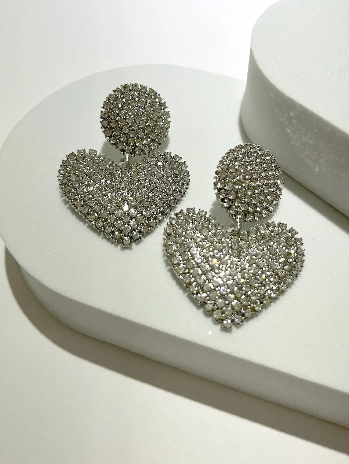 Follow your Heart Rhinestone Earrings