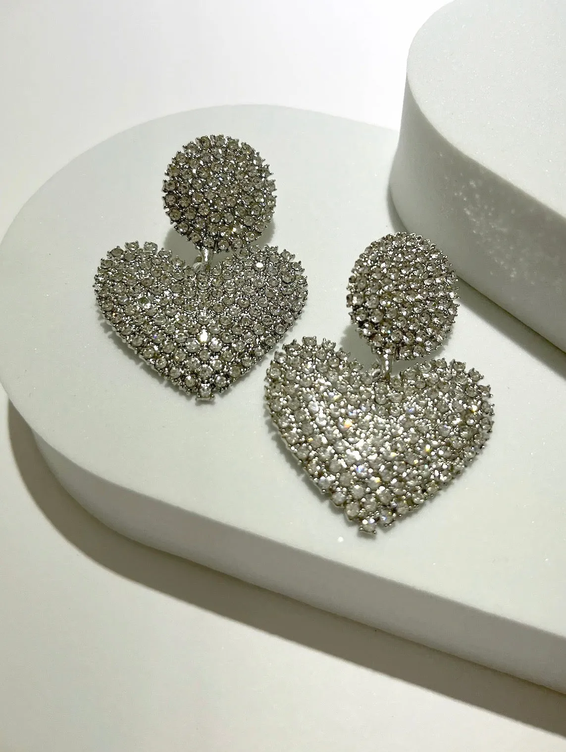 Follow your Heart Rhinestone Earrings