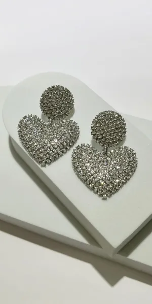 Follow your Heart Rhinestone Earrings