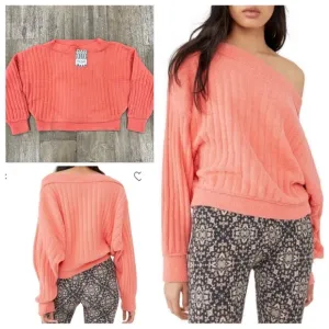 Free People 'Cabin Fever' Pullover Chenille Sweater NWT, S