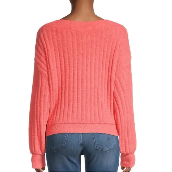 Free People 'Cabin Fever' Pullover Chenille Sweater NWT, S