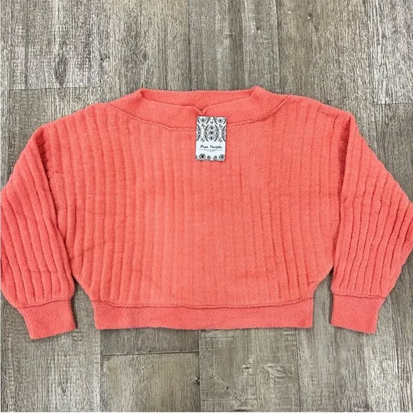 Free People 'Cabin Fever' Pullover Chenille Sweater NWT, S
