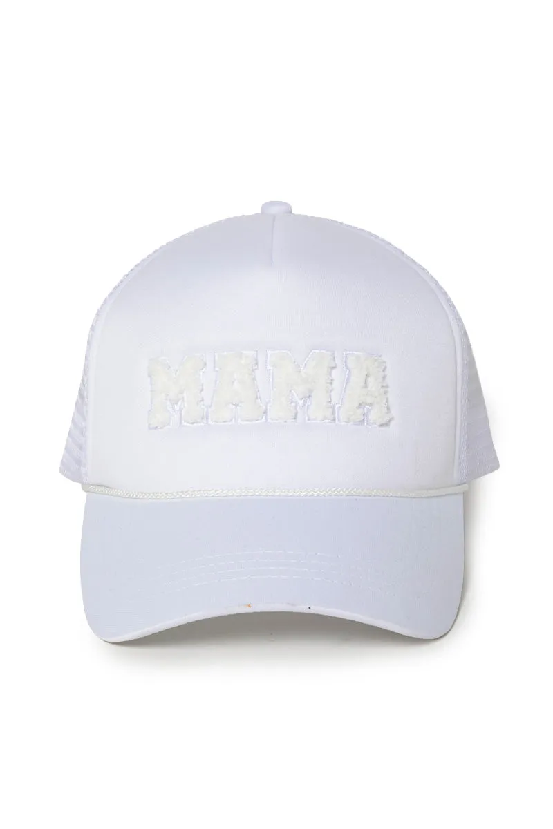 FWCAPM4370 - MAMA Chenille Lettered Trucker Hat