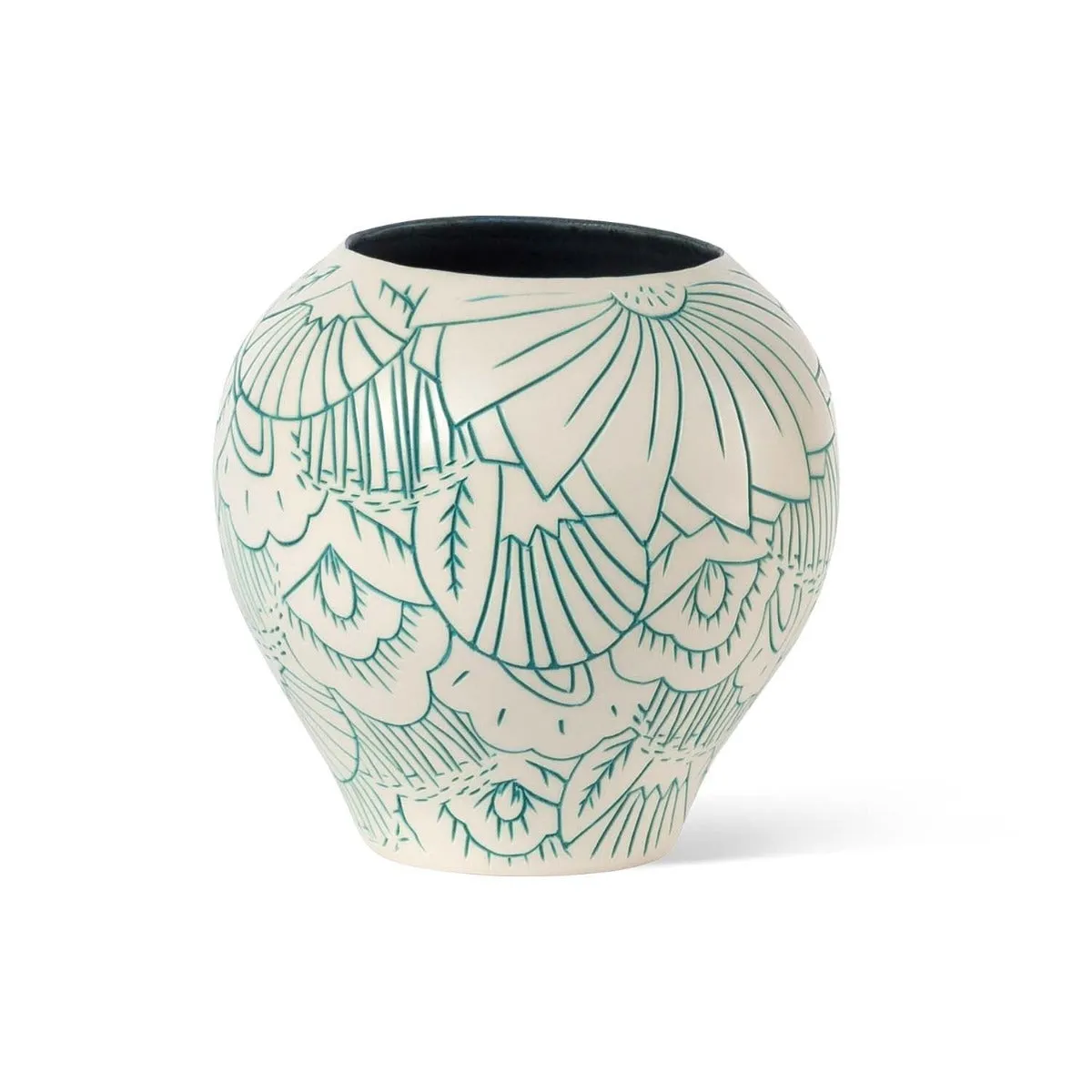 Garden Turquoise Vase 7.75"