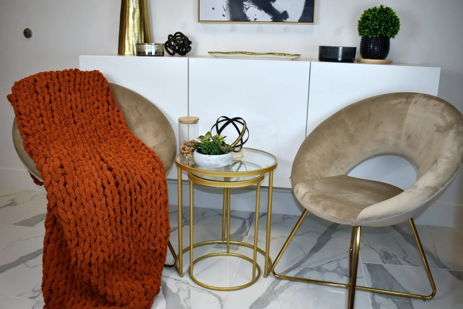 GOLD TEXTILES Chenille Throw Blanket ( 50X60 Inches ) Warm Soft Cozy for Lounge Sofa ,Couch & Bed, Home Decor