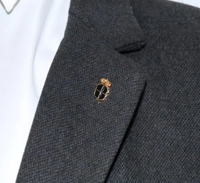 Golden Shield Lapel Pin