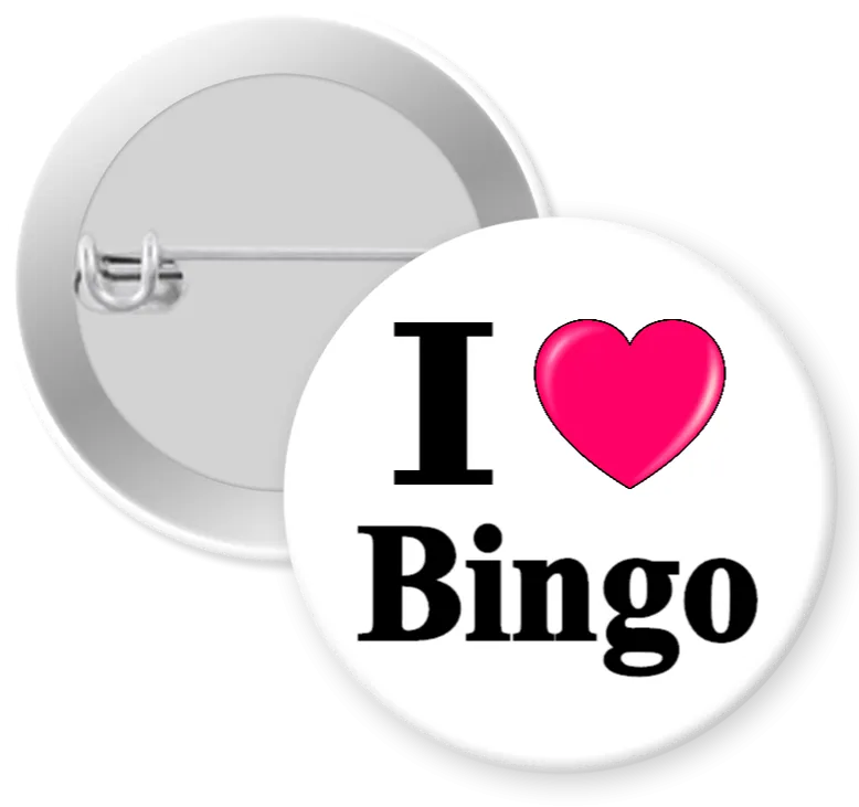 I Love Bingo Button Sets