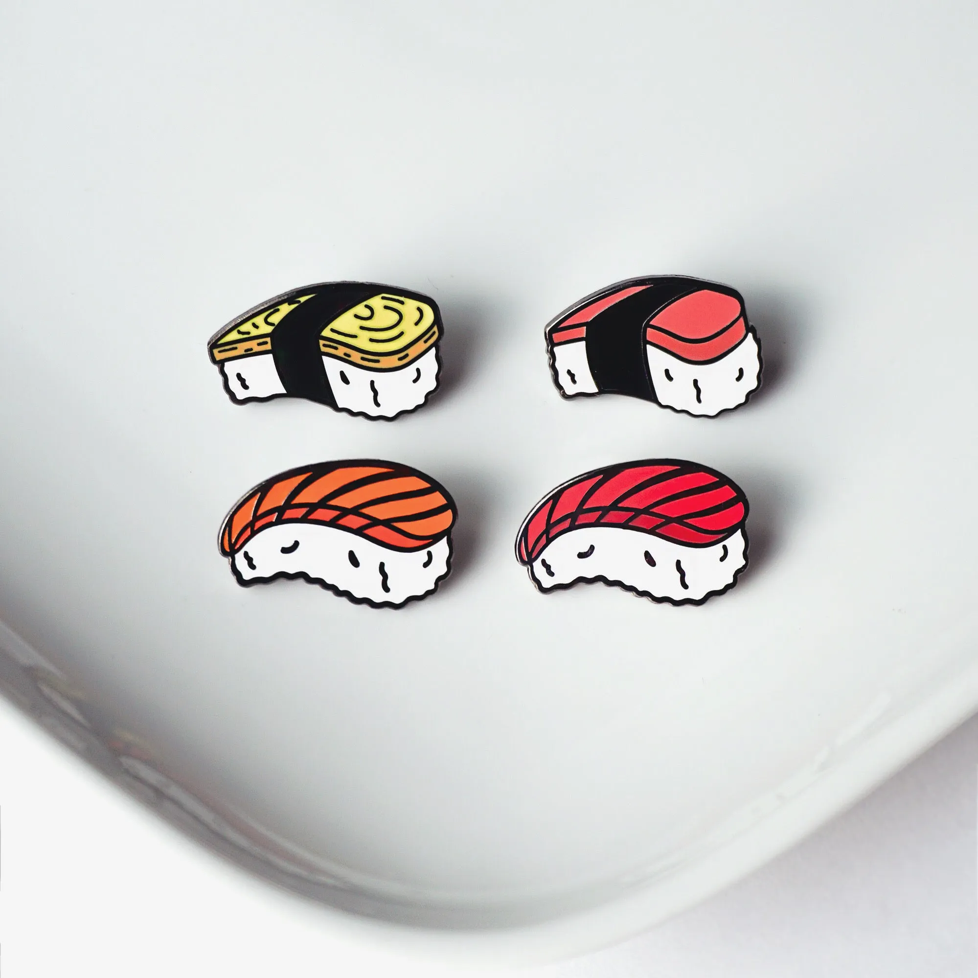 Japan: Tuna (Maguro) Nigiri Sushi Lapel Enamel Pin