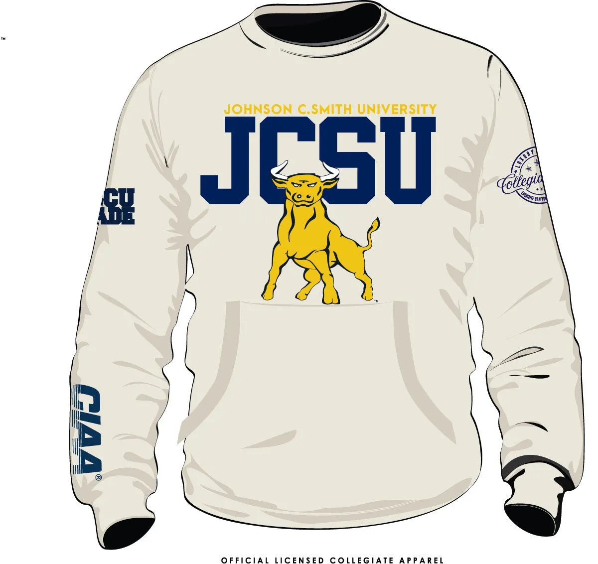 Johnson C Smith | JCSU Cream Chenille   |  Unisex Sweatshirt