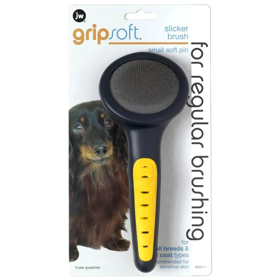 JW Gripsoft Slicker Brush with Soft Pins