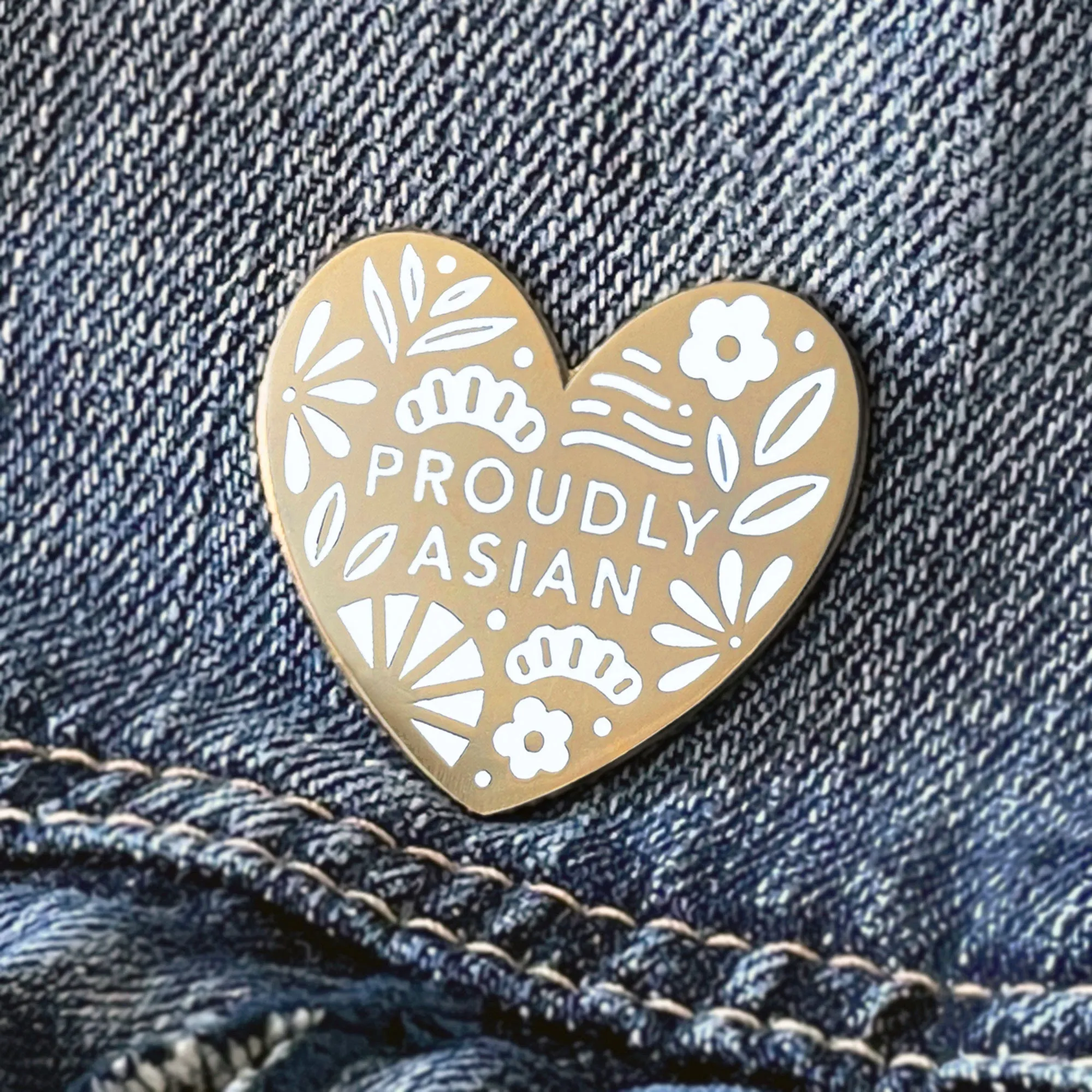 Kela Designs: Proudly Asian Enamel Pin