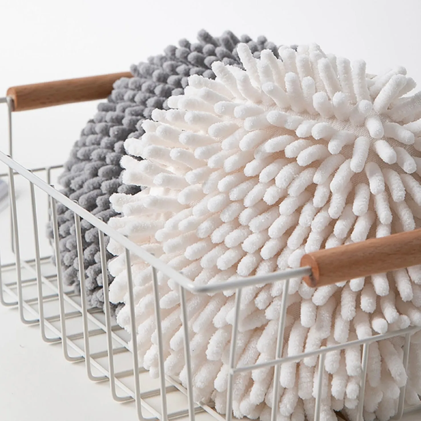 Kitchen & Bathroom Absorbent Soft Towel Ball Wipe Sponge