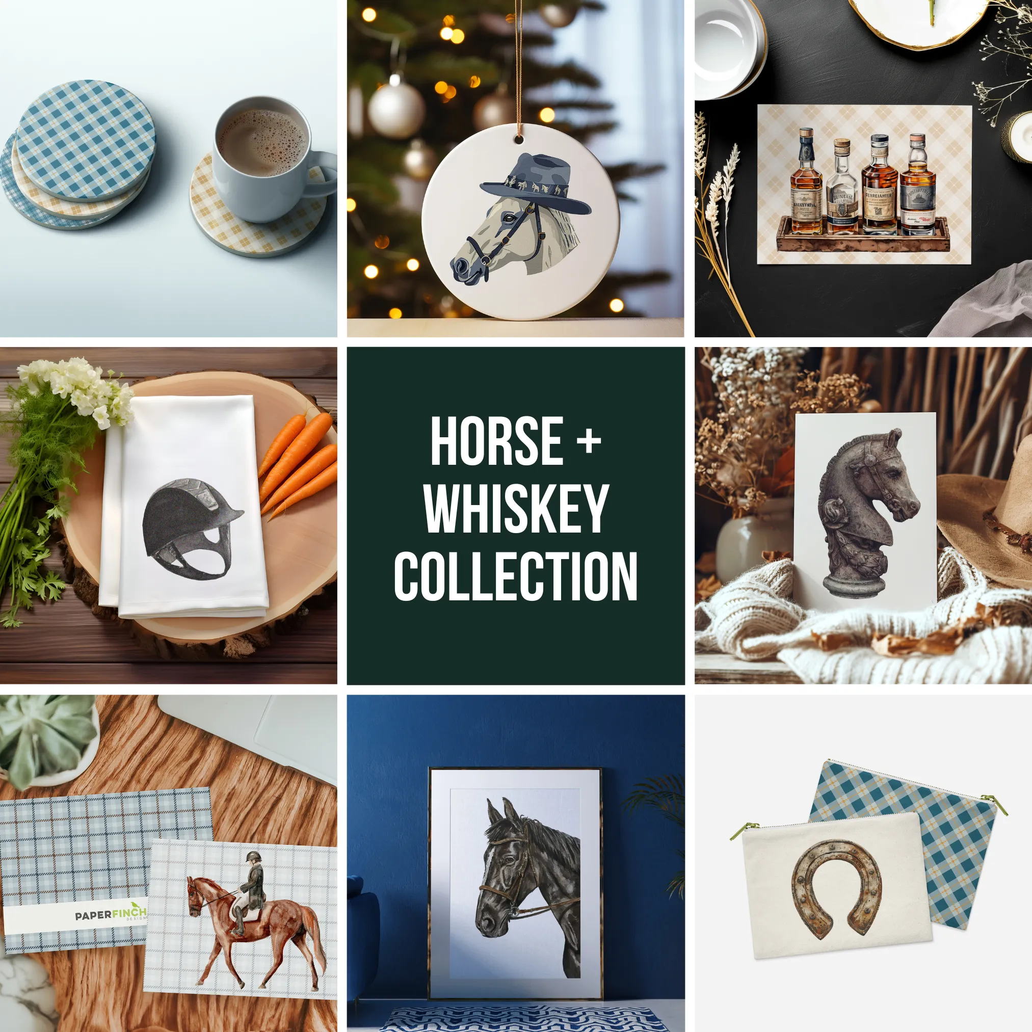 Knight Chess Piece Archival Art Print, framed art or unframed art | Horse   Whiskey Collection