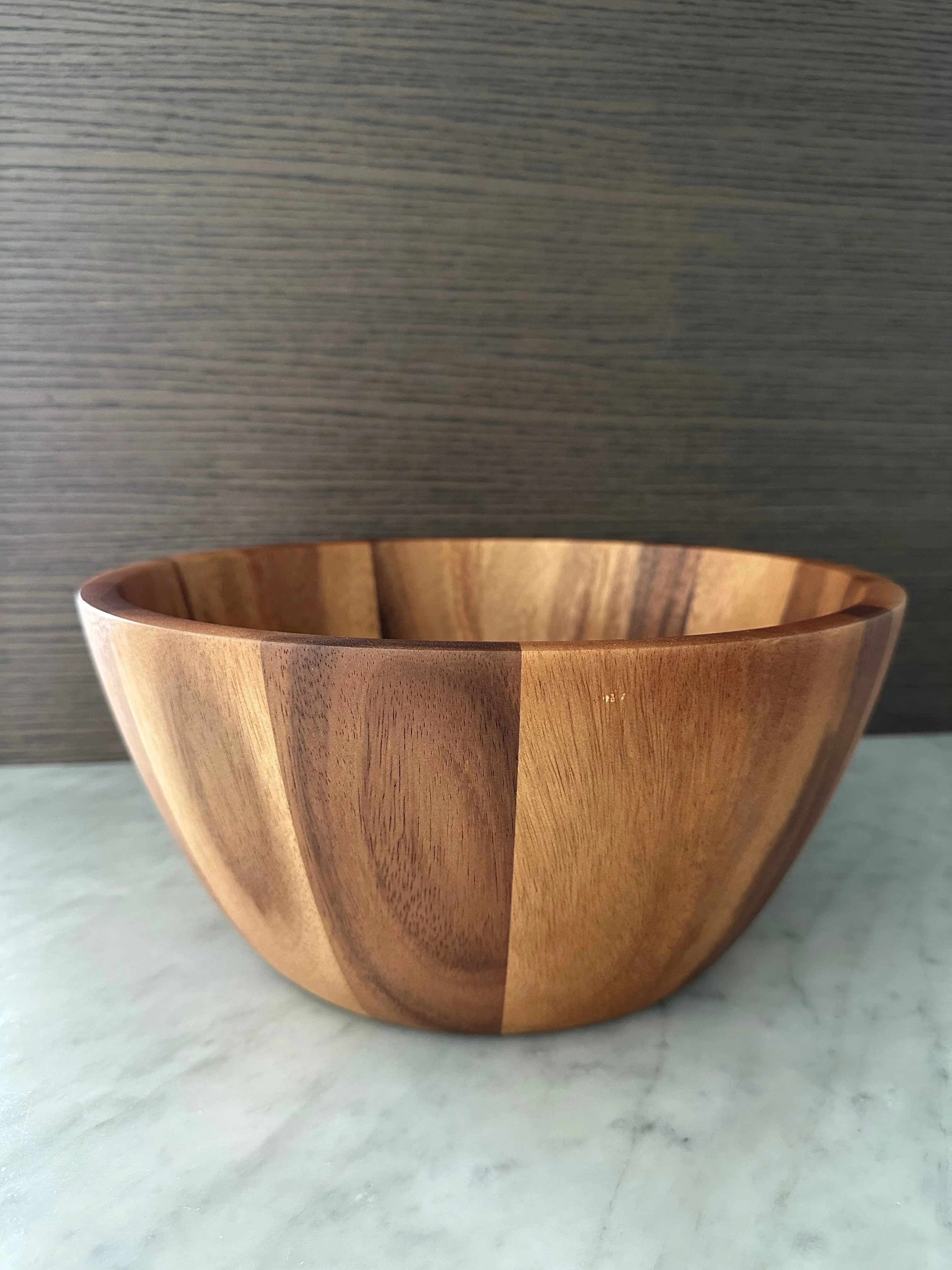 Laguiole en Aubrac Deluxe Bundle 2-Piece Salad Server Set with Olivewood Handles & Acacia Wood Salad Bowl