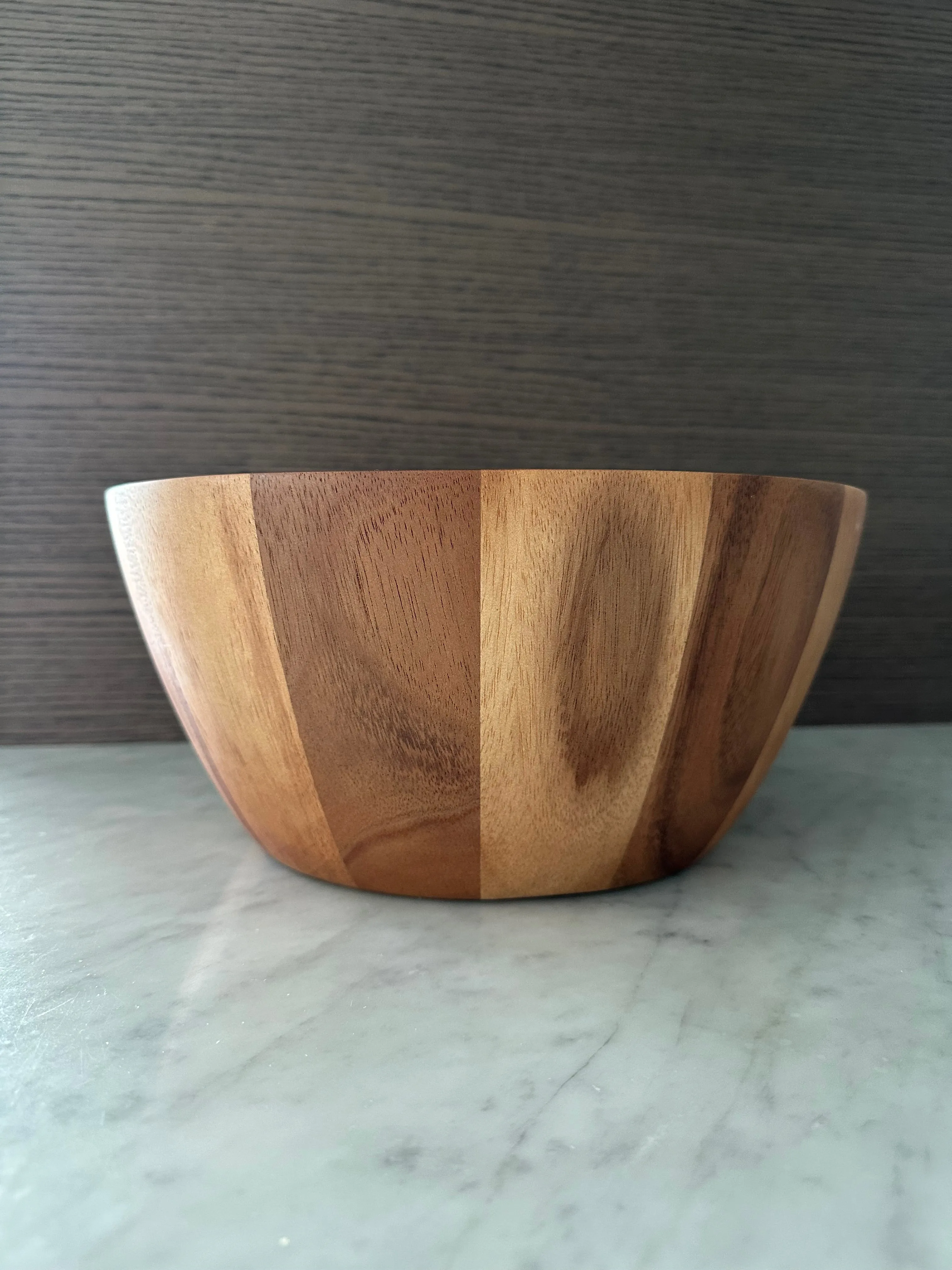 Laguiole en Aubrac Deluxe Bundle 2-Piece Salad Server Set with Olivewood Handles & Acacia Wood Salad Bowl