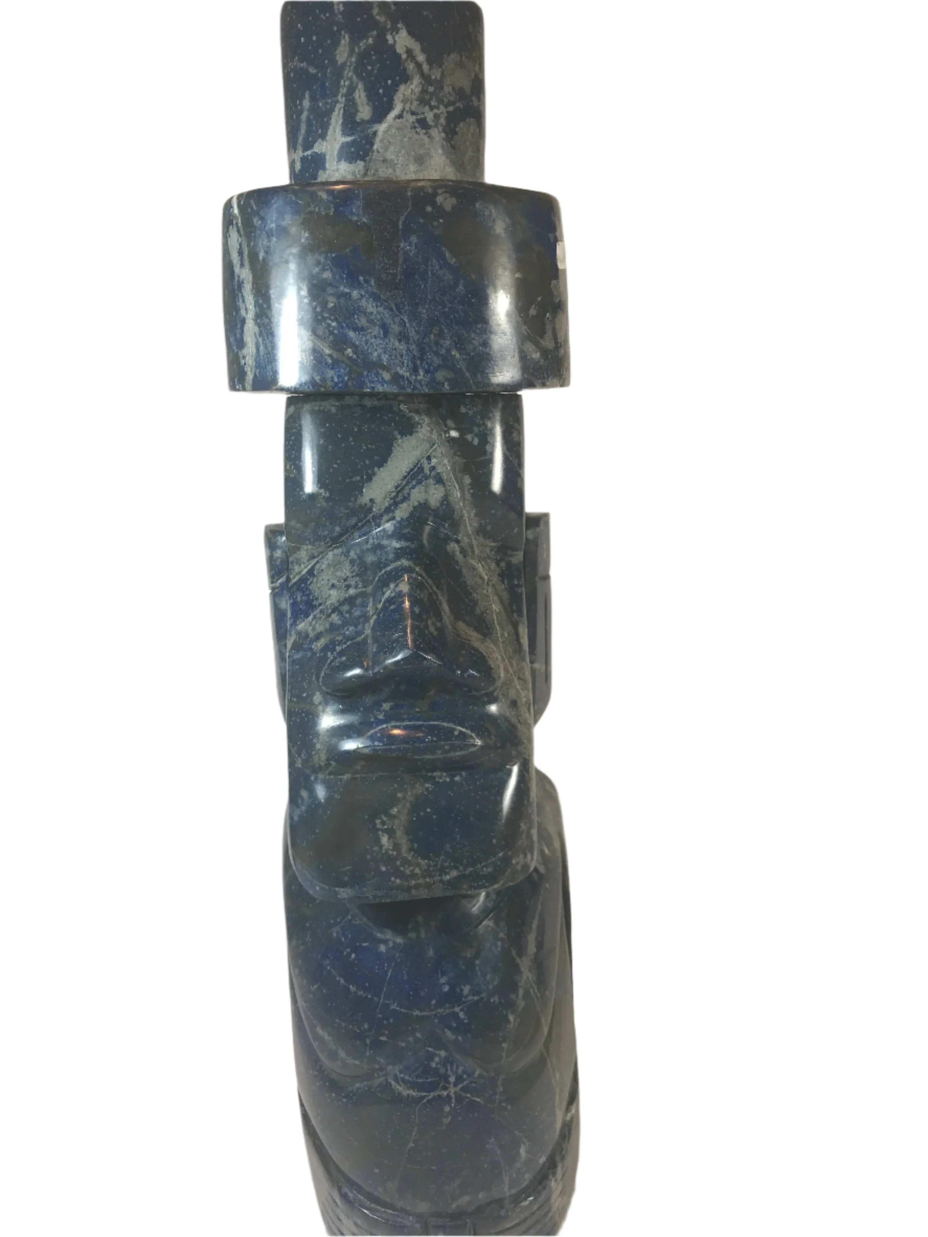 Lapis Lazuli Moai Giant #5 | Stone Sculpture | Inspired by Easter Island