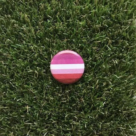 Lesbian Pride Flag Pin-back Button
