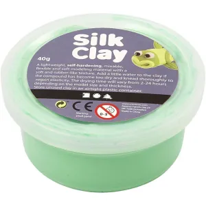 Light Green Colour Pliable Lightweight Modelling Compound With Plastic Tub 40 g