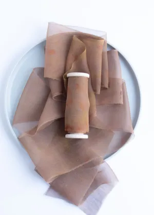 Limited Edition Eco Print  #6 Gauze Silk Ribbon
