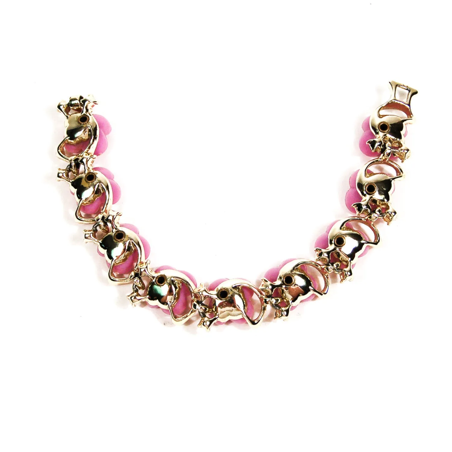Lisner Purple Flower Thermoset Bracelet