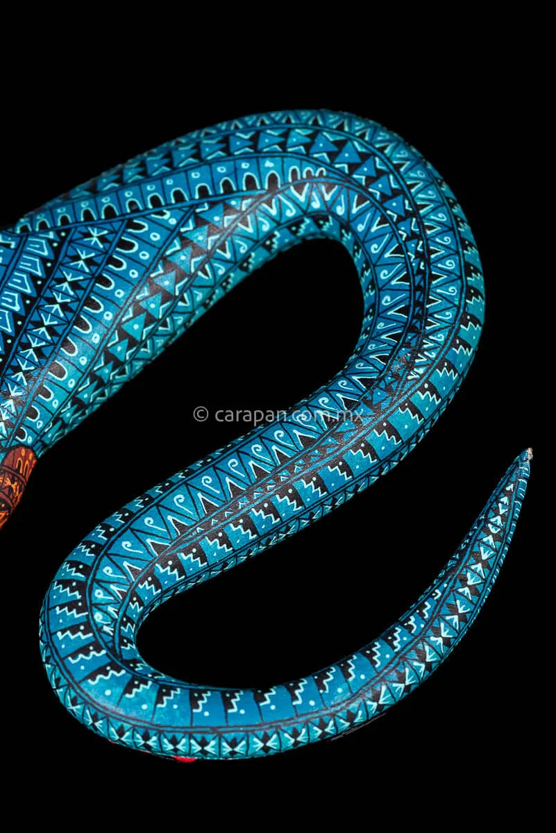 Lizard Oaxacan Wood Carving Alebrije Fine Mexican Folk Art